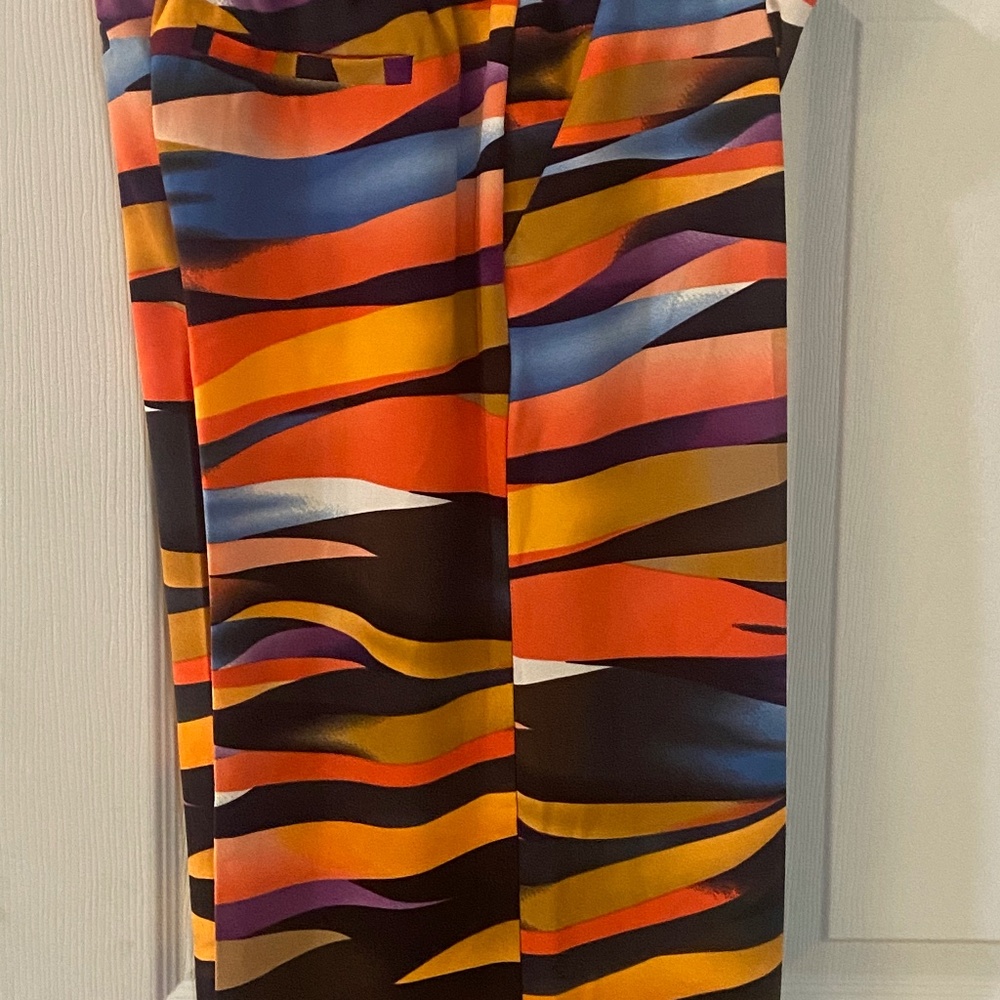 Printed high waist pants